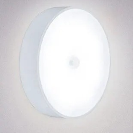 Luminária Noturna sem Fio Recarregável com Sensor Corporal Inteligente - Luz Quente, Luz Branca - Para Casa, Corredor, Quarto, Armário