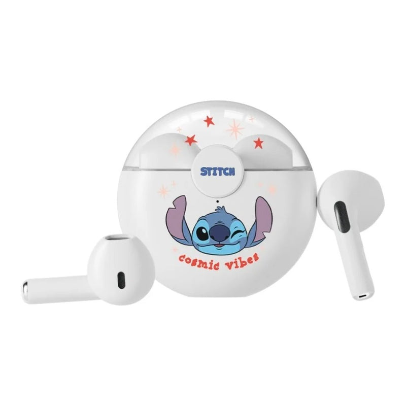 Novos Fones de Ouvido Sem Fio Bluetooth 5.3 Disney Q50 Stitch Angel com Som Surround HiFi, Headset com Toque Inteligente e Longa Duração